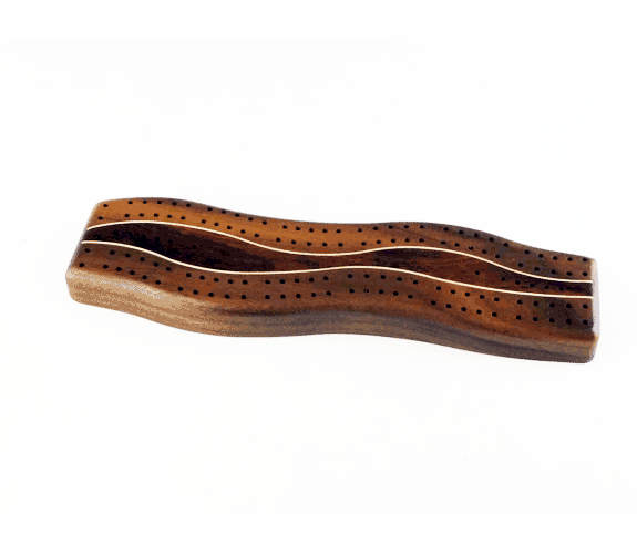 Heartwood Creations Walnut Cribbage Board