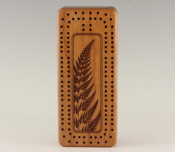 Mitercraft Woodworking Fern cribbage board