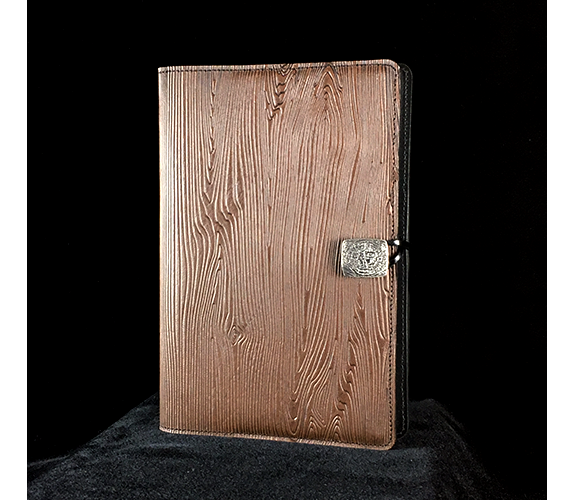 Woodgrain Leather Journal/Sketchbook