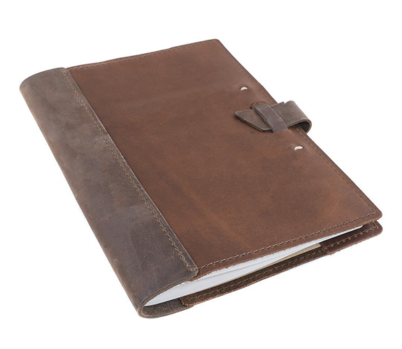 Large Composition Refillable Leather Journal