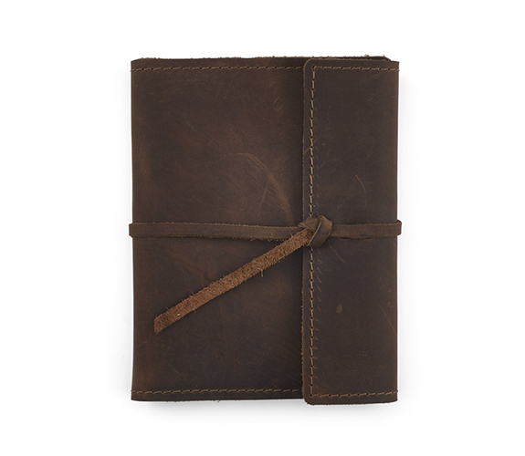 Small Writers Log Refillable Leather Journal