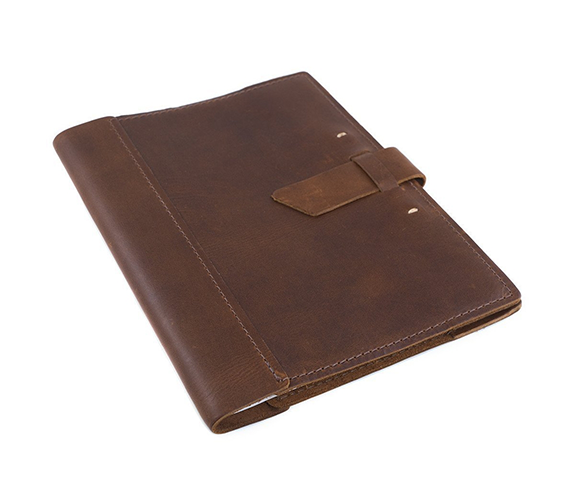 Large Composition Refillable Leather Journal